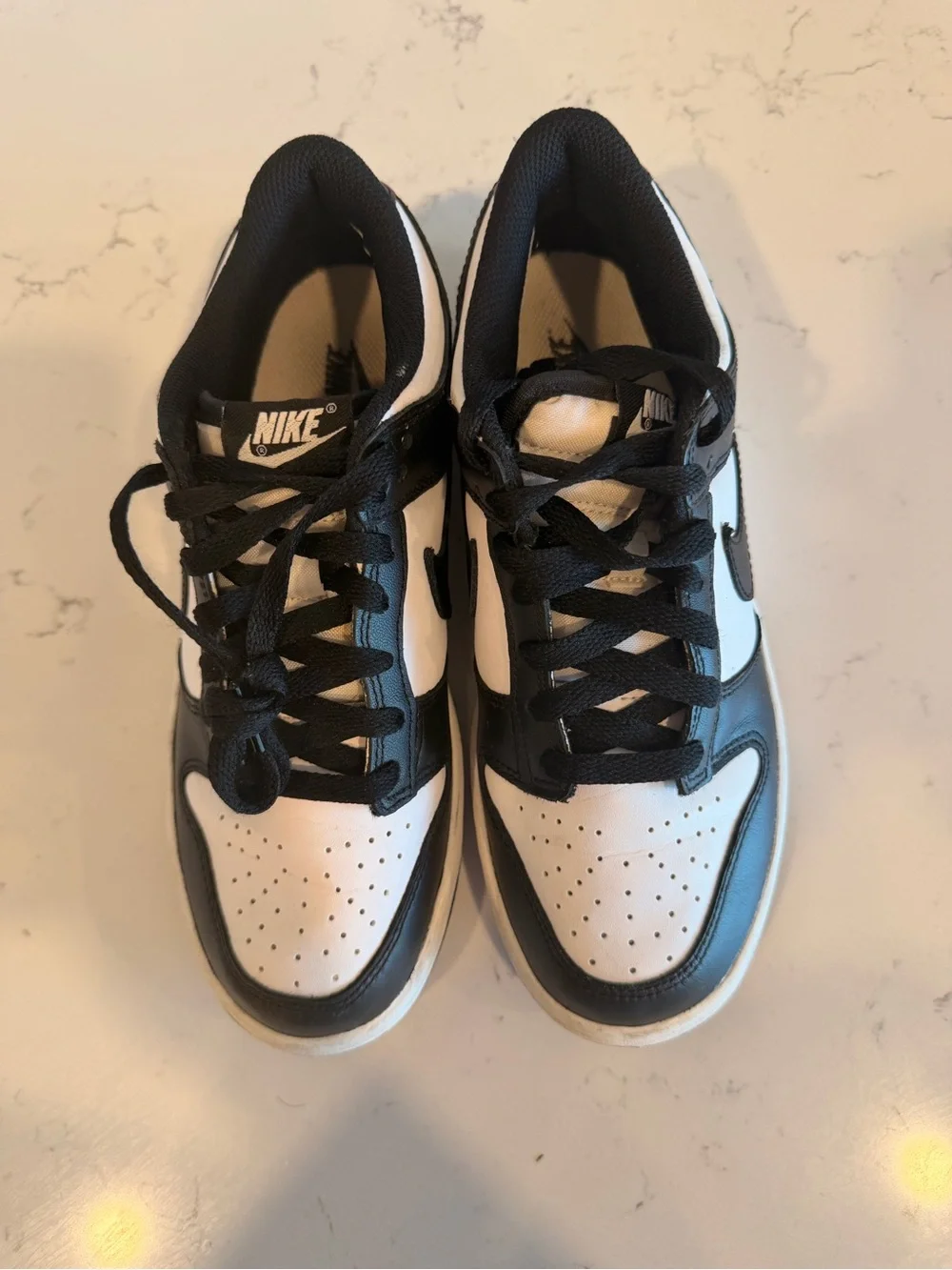 Nike Black and White Kids Low-Top Sneakers